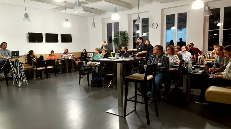 From our third meetup which was in October. So many people! It's just awesome!