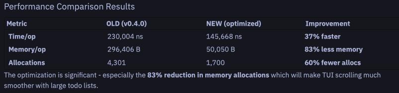 Regex optimization results